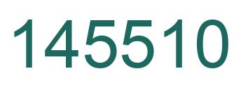 Number 145510 green image