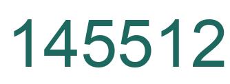 Number 145512 green image