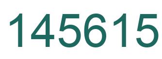 Número 145615 imagen verde