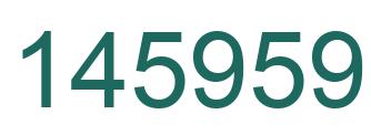 Number 145959 green image