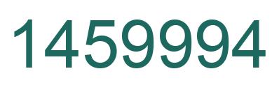 Number 1459994 green image