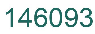 Number 146093 green image