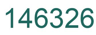 Number 146326 green image