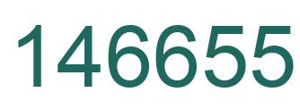 Number 146655 green image