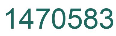 Number 1470583 green image