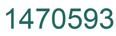 Number 1470593 green image