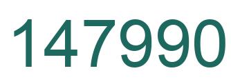 Number 147990 green image