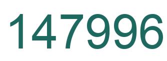 Number 147996 green image