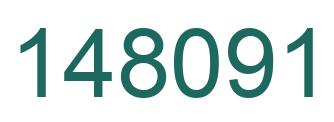 Number 148091 green image