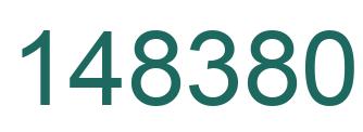 Number 148380 green image