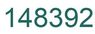 Number 148392 green image