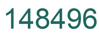 Number 148496 green image