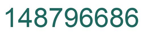 Number 148796686 green image
