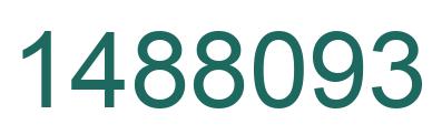 Number 1488093 green image