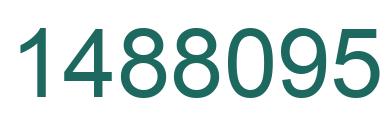 Number 1488095 green image