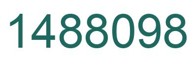 Number 1488098 green image