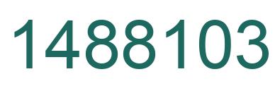Number 1488103 green image