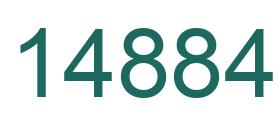 Number 14884 green image