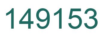 Número 149153 imagen verde