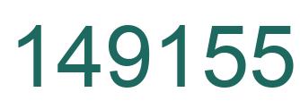 Number 149155 green image