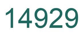 Number 14929 green image