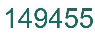 Number 149455 green image