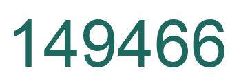 Number 149466 green image