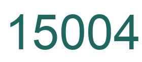 Number 15004 green image