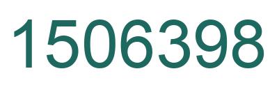 Number 1506398 green image