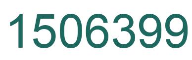 Number 1506399 green image