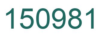 Número 150981 imagen verde