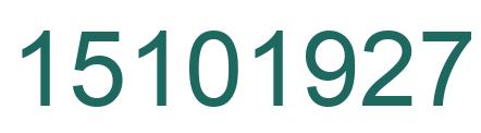 Número 15101927 imagen verde