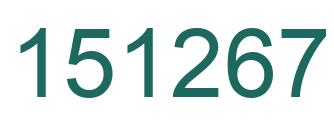 Number 151267 green image