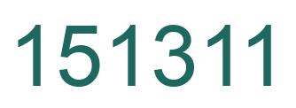 Número 151311 imagen verde