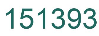 Number 151393 green image