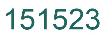Número 151523 imagen verde