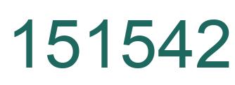 Number 151542 green image