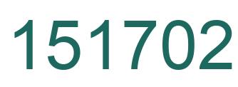 Number 151702 green image
