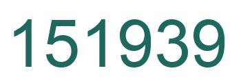Number 151939 green image