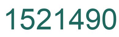 Number 1521490 green image
