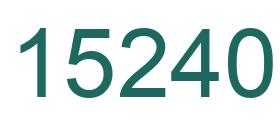 Number 15240 green image