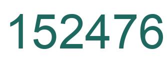 Número 152476 imagen verde