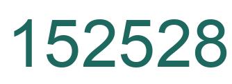 Number 152528 green image