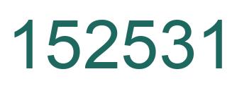 Número 152531 imagen verde