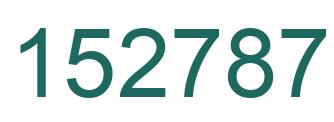 Number 152787 green image