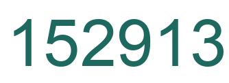 Number 152913 green image