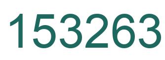 Number 153263 green image