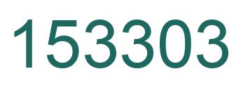 Number 153303 green image