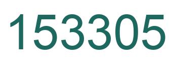 Number 153305 green image
