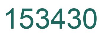 Number 153430 green image